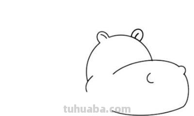 河马怎么画简笔画 画河马要涂什么颜色？