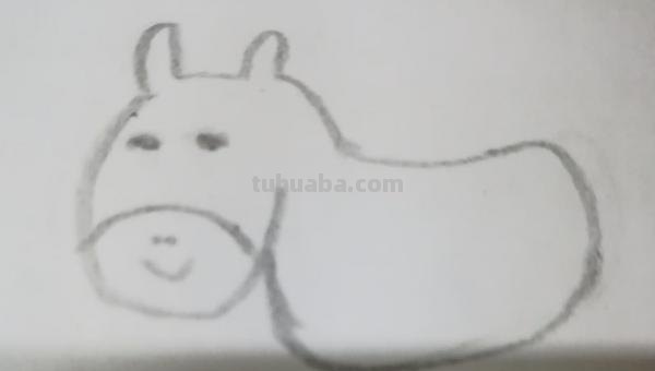 河马怎么画简笔画 画河马要涂什么颜色？