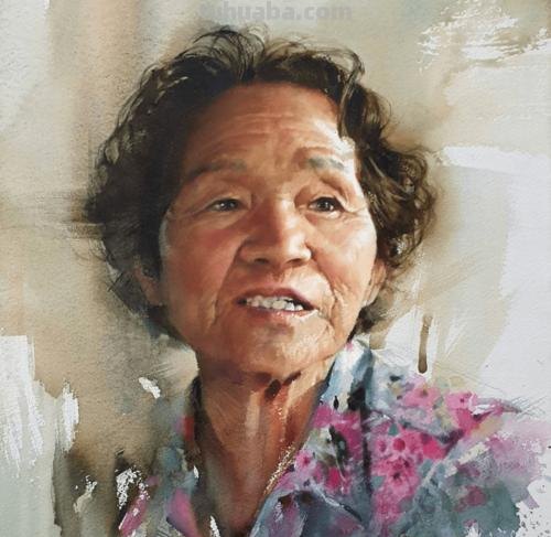 水彩画家的人物作品，让人膜拜