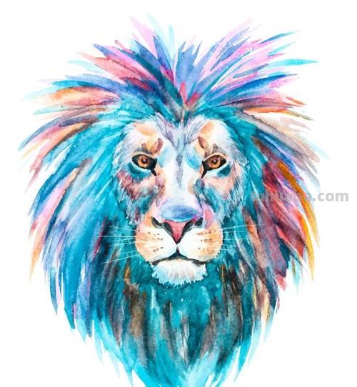 如何画出色彩狮子及色彩狮子头？ 