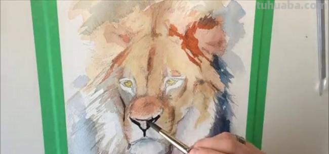如何画出色彩狮子及色彩狮子头？ 