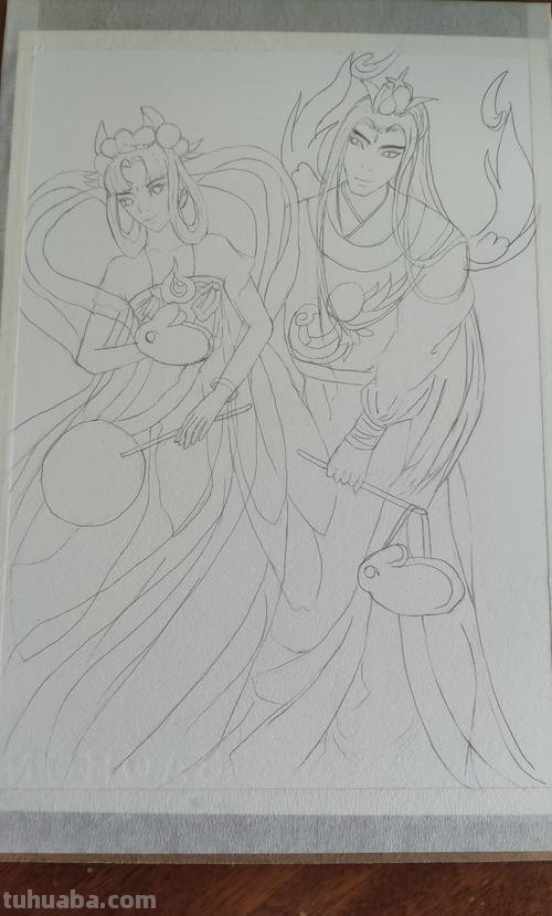 后羿怎么画简笔画 二年级画嫦娥和后羿？