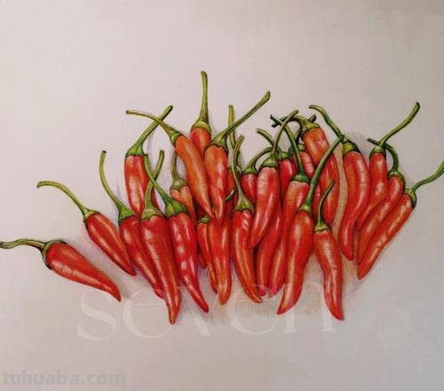 如何用色彩表现辣椒？色彩辣椒的画法详解 