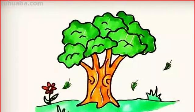 大树简笔画怎么画 简笔画学画大树小鸟？