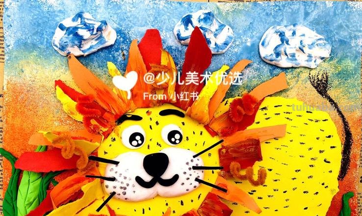 狮子色彩及狮子色彩画：探索狮子的神秘美丽 