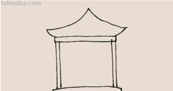 彩铅亭子怎么画简单 初学者彩铅画步骤？