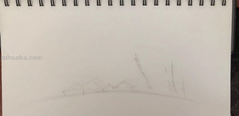 彩铅亭子怎么画简单 初学者彩铅画步骤？