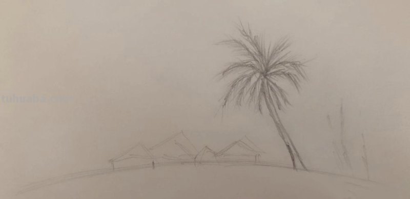 彩铅亭子怎么画简单 初学者彩铅画步骤？