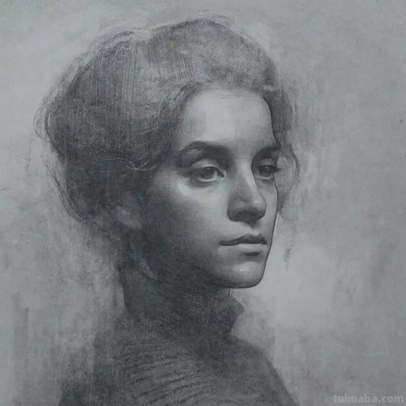 不张扬却很耐看的肖像素描-当代画家Bauman作品集
