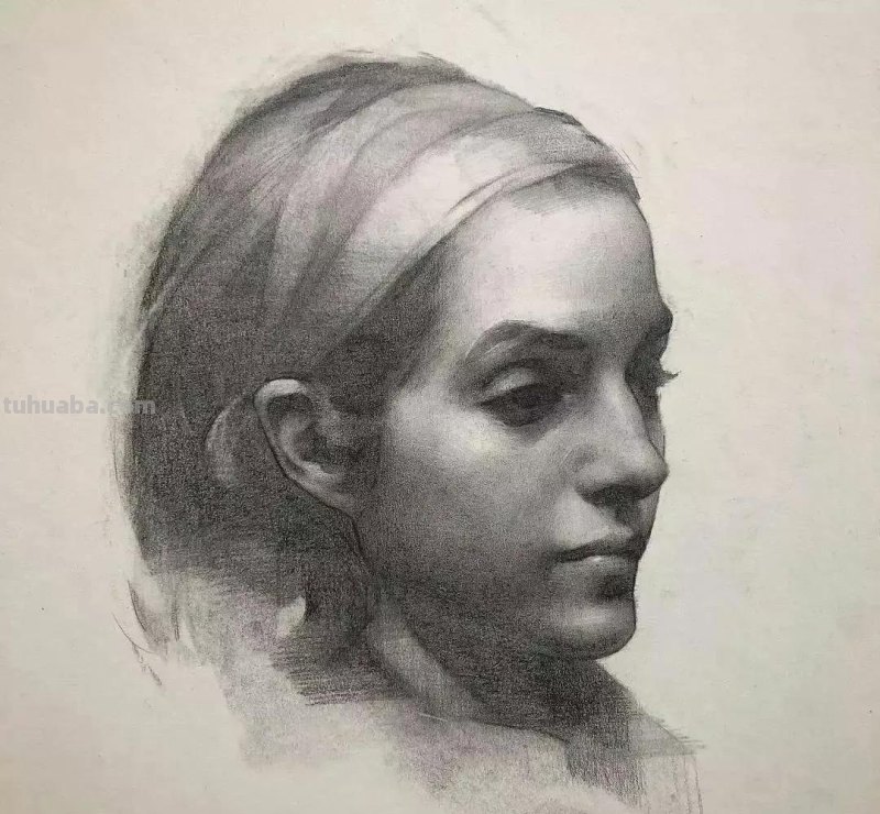 不张扬却很耐看的肖像素描-当代画家Bauman作品集