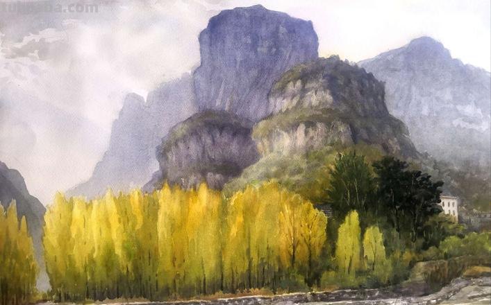 太行山风景色彩：美不胜收的自然绘画 