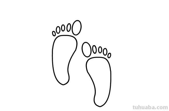 足怎么画简笔画 脚印简笔画怎么画？