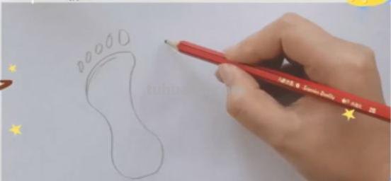 足怎么画简笔画 脚印简笔画怎么画？