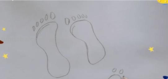 足怎么画简笔画 脚印简笔画怎么画？