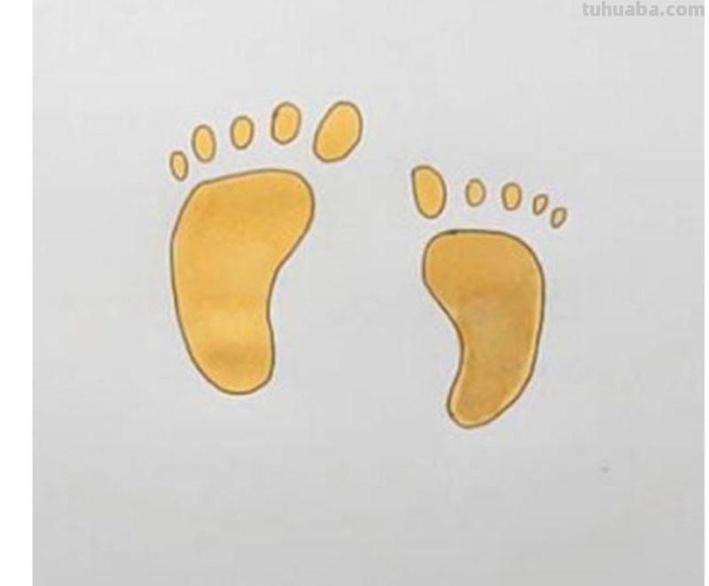 足怎么画简笔画 脚印简笔画怎么画？