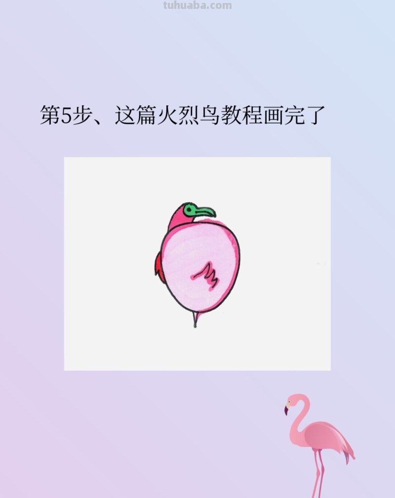 实用简笔画火烈鸟的画法步骤图 实用简笔画火烈鸟的画法步骤图