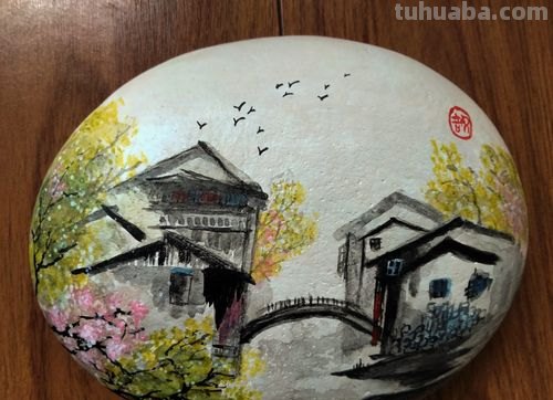 国画彩铅石头怎么画 石头绘画技巧？