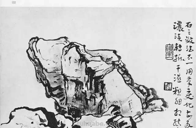 国画彩铅石头怎么画 石头绘画技巧？