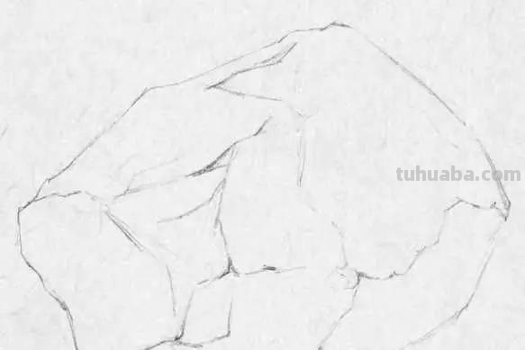 国画彩铅石头怎么画 石头绘画技巧？