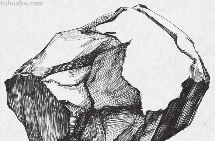 国画彩铅石头怎么画 石头绘画技巧？