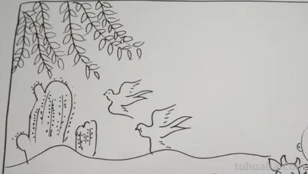 手抄报清明节怎么画?