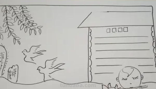 手抄报清明节怎么画?