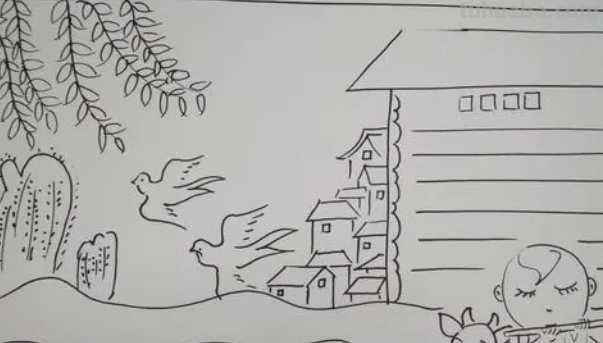 手抄报清明节怎么画?