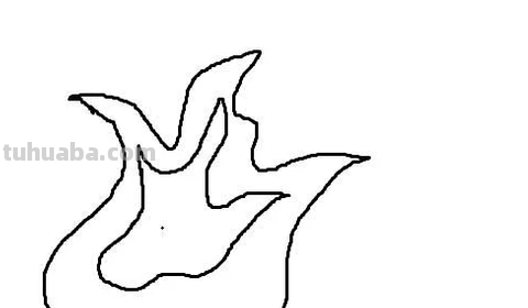 简笔画:火苗怎么画 简笔画:火苗怎么画