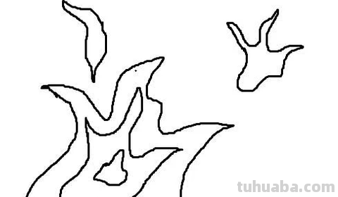 简笔画:火苗怎么画 简笔画:火苗怎么画