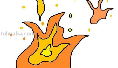 简笔画:火苗怎么画 简笔画:火苗怎么画