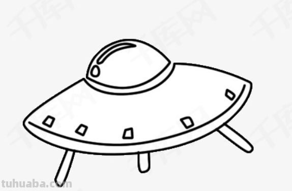 外星飞碟怎么画