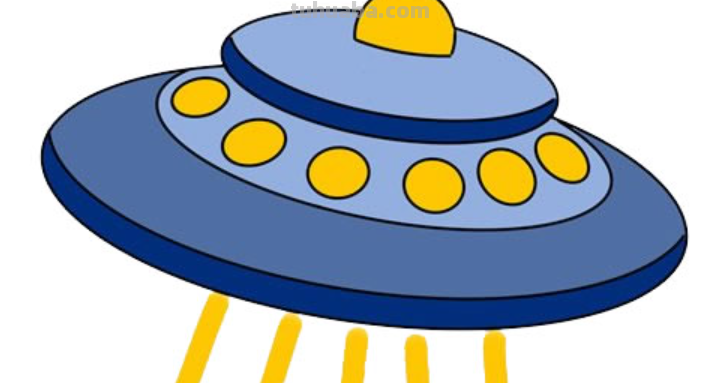 外星飞碟怎么画