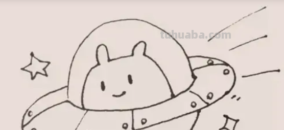 飞碟ufo怎么画