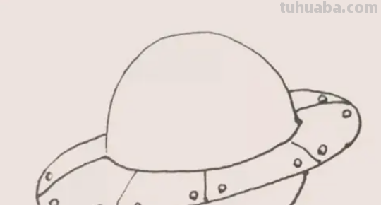 飞碟ufo怎么画