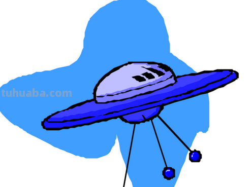 简笔画飞碟的颜色怎么涂