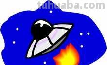 飞碟的图片简笔画怎么写