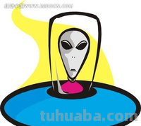 飞碟的图片简笔画怎么写