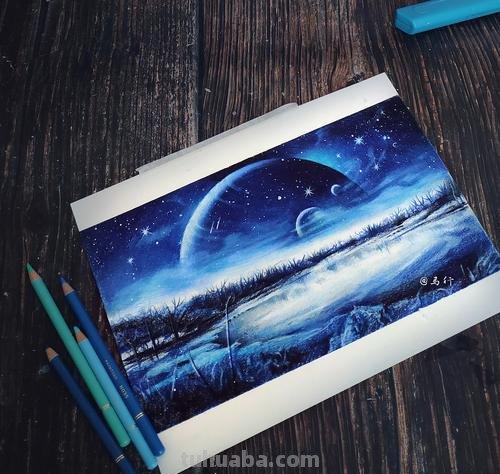 怎么用彩铅画夜空 能用马克笔和彩铅绘画星空吗?怎么绘制？