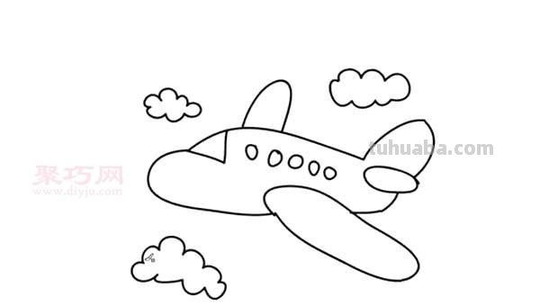 怎样画好看的飞机简笔画 怎样画好看的飞机简笔画图片
