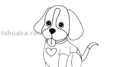 儿童简笔画精选「动物」-小狗狗（Puppy）的绘画步骤