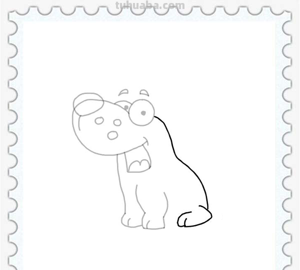 儿童简笔画精选「动物」-小狗狗（Puppy）的绘画步骤