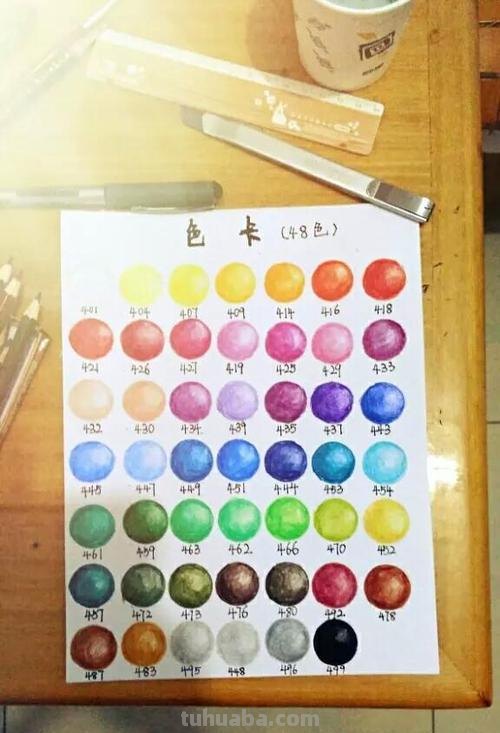 怎么画彩铅色卡 墙面用彩铅怎么涂色？