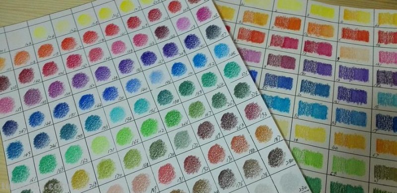 怎么画彩铅色卡 墙面用彩铅怎么涂色？