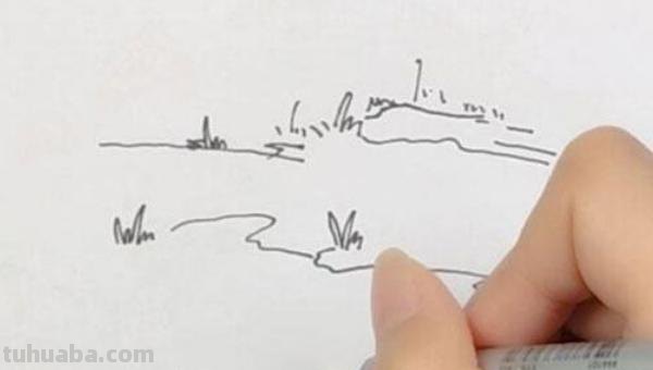 简笔画草丛怎么画 用水彩笔怎么把草丛涂出层次感