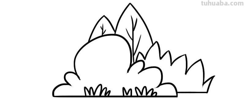 简笔画草丛怎么画 用水彩笔怎么把草丛涂出层次感