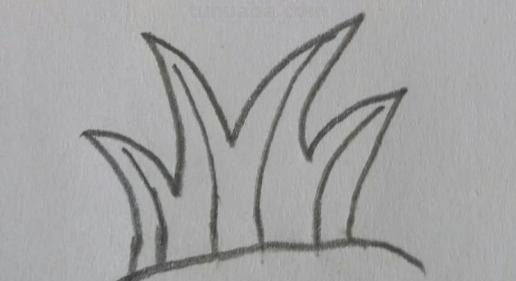 简笔画草丛怎么画 用水彩笔怎么把草丛涂出层次感