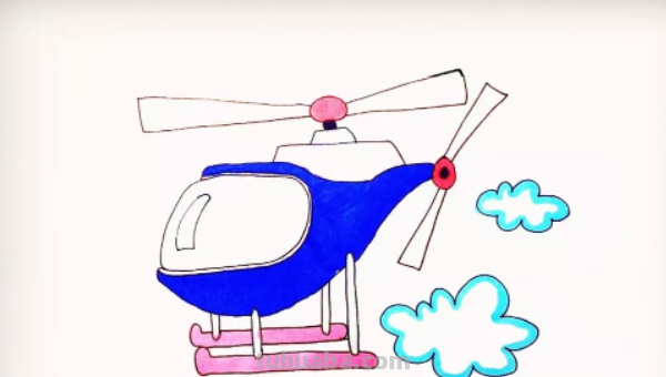 直升飞机怎么画的帅气
