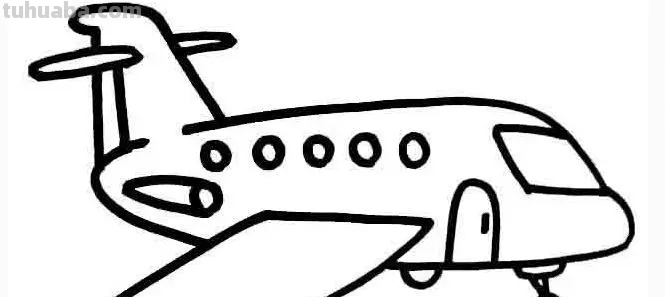 怎么画飞机简单又漂亮图片