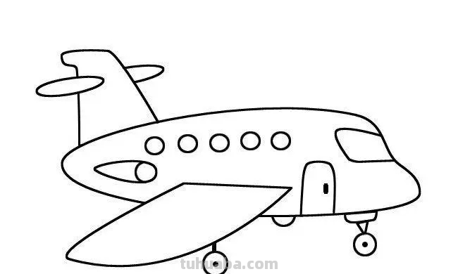 怎么画飞机简单又漂亮图片