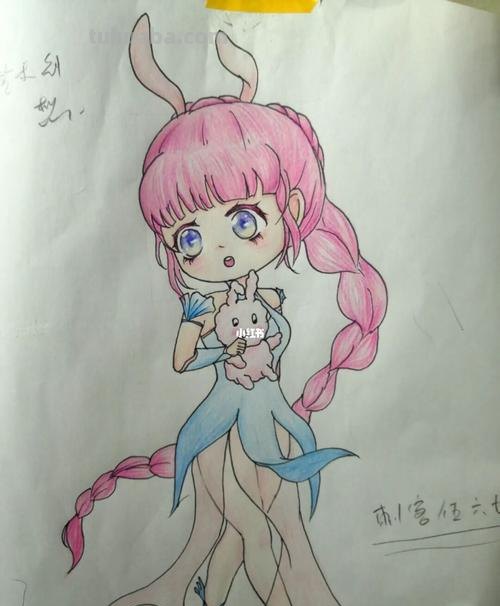 动漫少女怎么画 彩铅 怎么用彩铅画小舞？